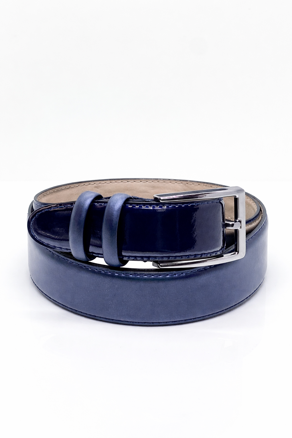 Indigoblauer Echtledergürtel – Handgefertigter Designer-Gürtel für Herren