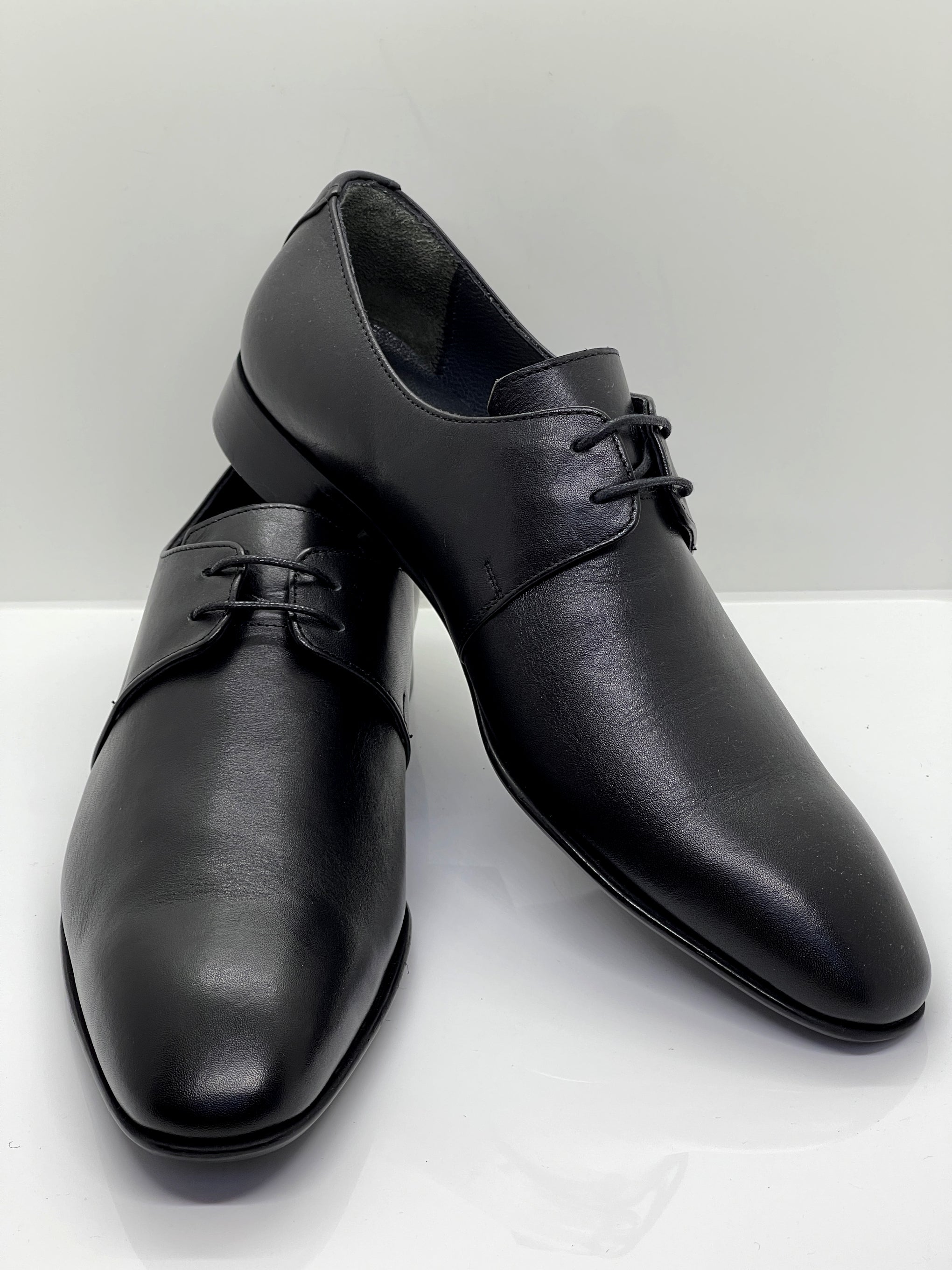 Handgemachter Herrenschuh, Businessschuh, Hochzeitsschuh, schwarz-matt