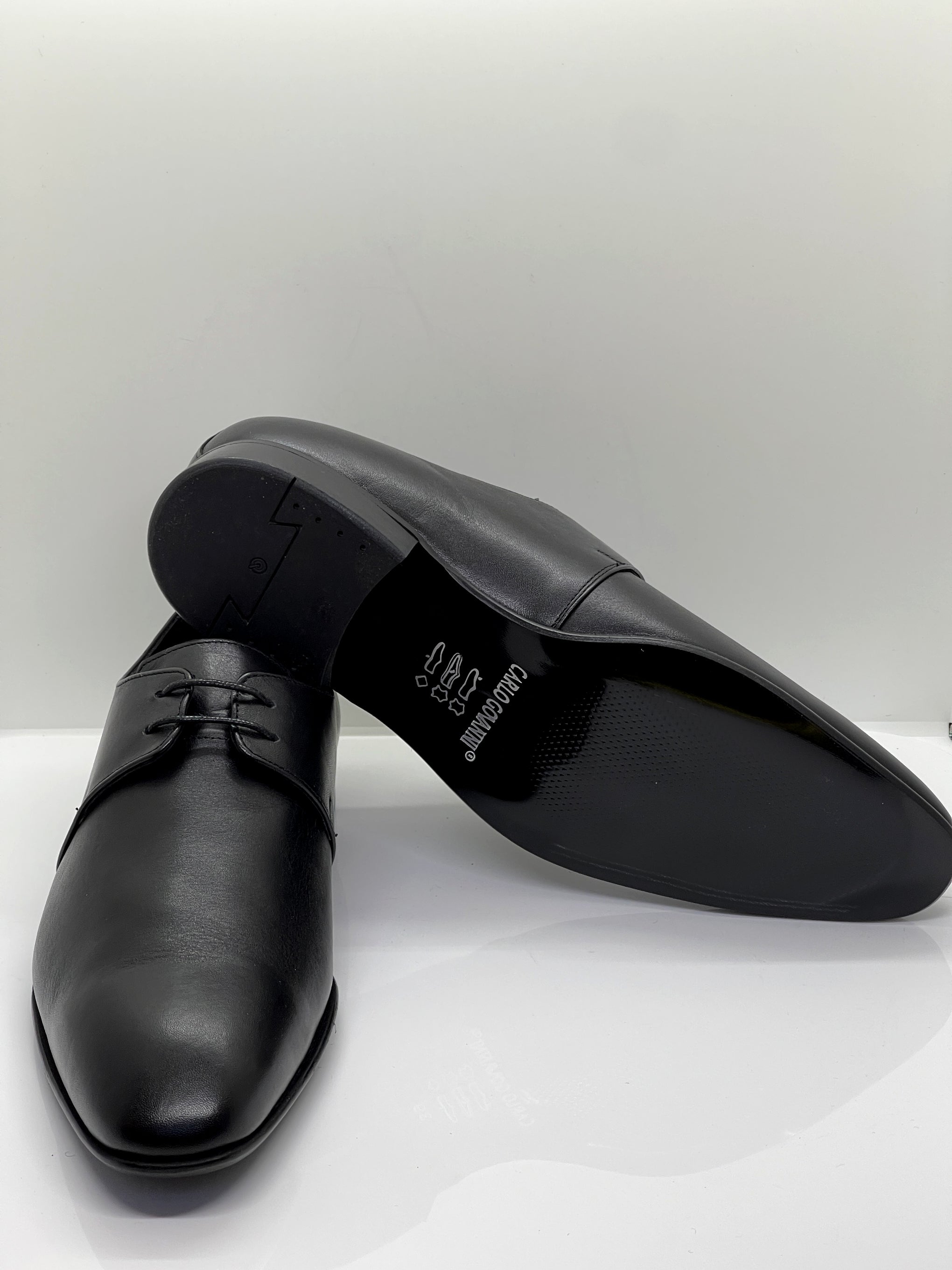 Handgemachter Herrenschuh, Businessschuh, Hochzeitsschuh, schwarz-matt