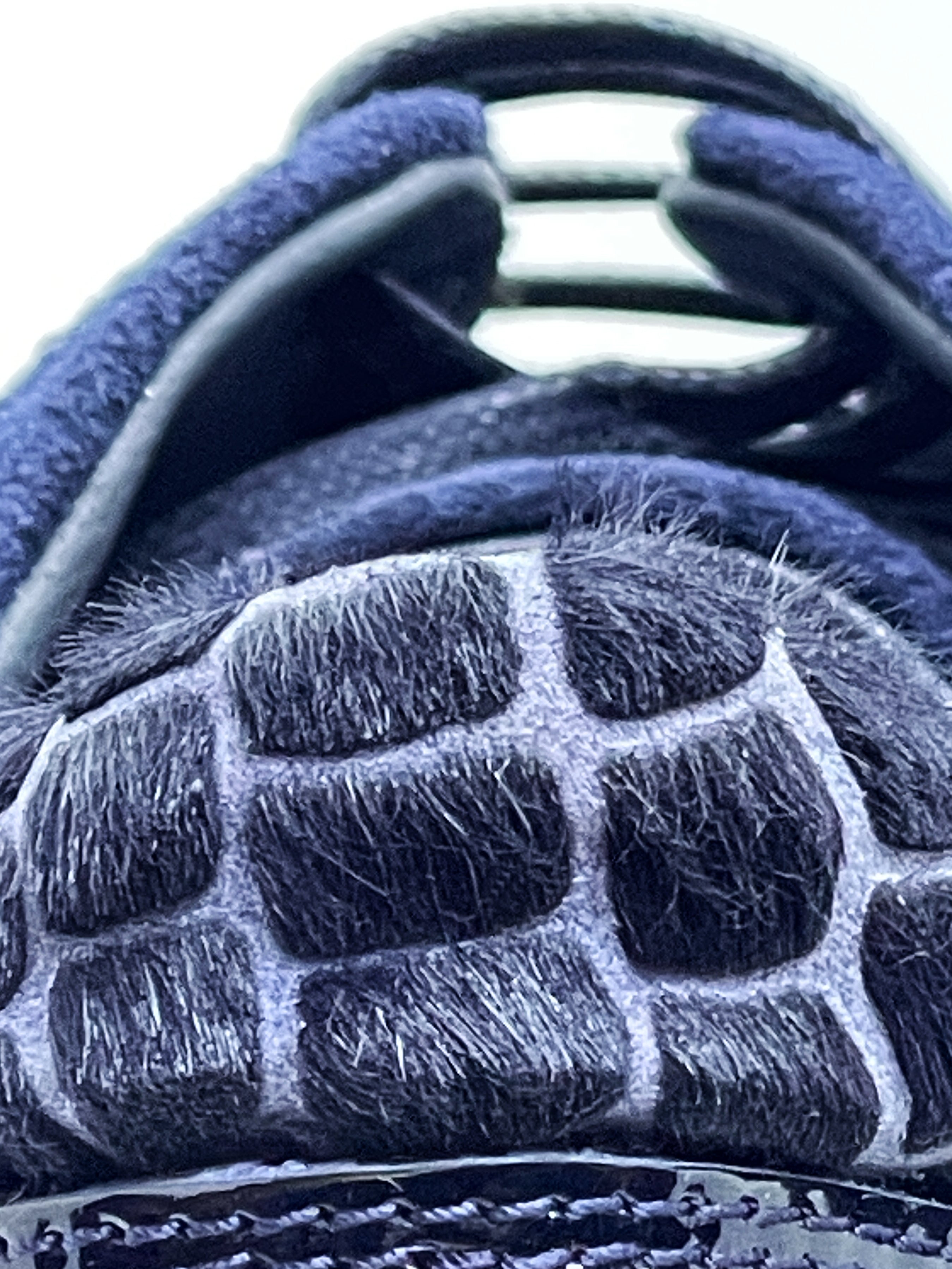 Handgemachter Herrenschuh mit Patchworkeinsatz, Freizeitschuh, Sneaker, blau, lack