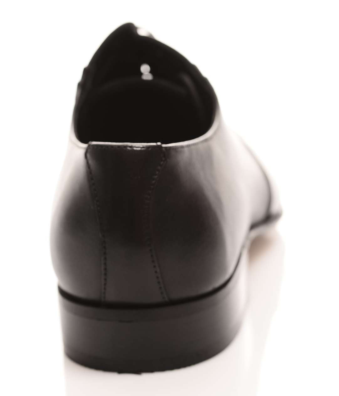 Handgemachter Herrenschuh, mit Patchworkeinsatz im Crushlook, Schwarz, matt